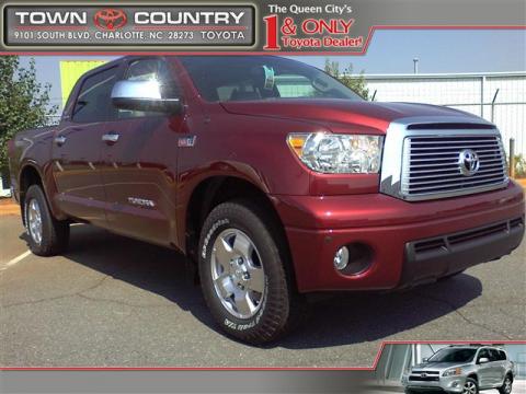 Salsa Red Pearl 2010 Toyota Tundra Limited CrewMax with Sand Beige interior 