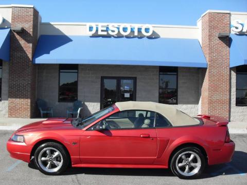 Laser Red Metallic Ford Mustang GT Convertible.  Click to enlarge.