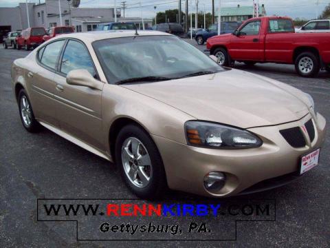 Sedona Beige Metallic Pontiac Grand Prix GT Sedan.  Click to enlarge.