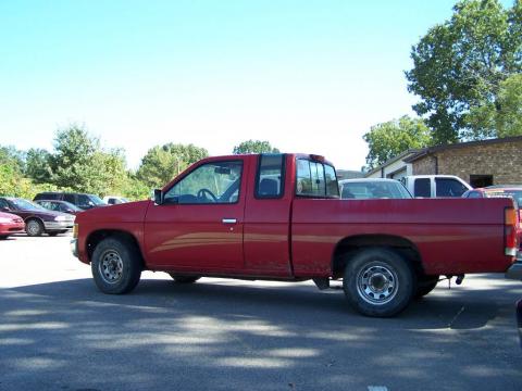 Aztec Red Nissan Hardbody Truck XE Extended Cab.  Click to enlarge.