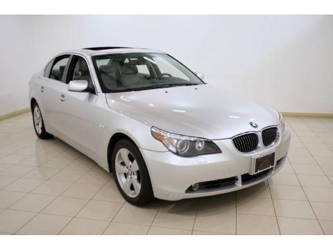 Titanium Silver Metallic BMW 5 Series 525xi Sedan.  Click to enlarge.