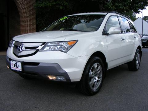 Aspen White Pearl Acura MDX Technology.  Click to enlarge.