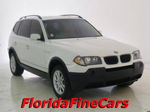 Alpine White BMW X3 2.5i.  Click to enlarge.