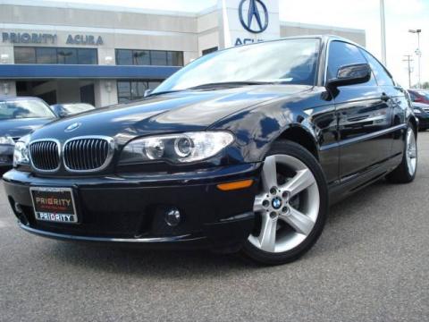 Jet Black BMW 3 Series 325i Coupe.  Click to enlarge.