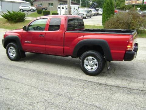 Impulse Red Pearl Toyota Tacoma V6 Access Cab 4x4.  Click to enlarge.