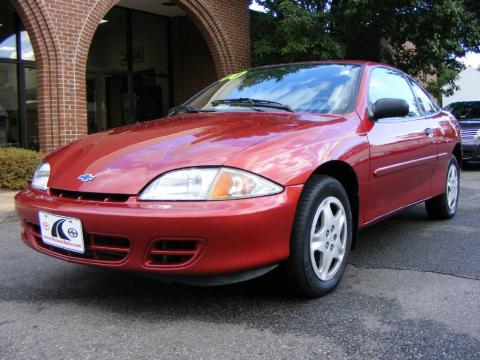 Cayenne Red Metallic Chevrolet Cavalier Coupe.  Click to enlarge.