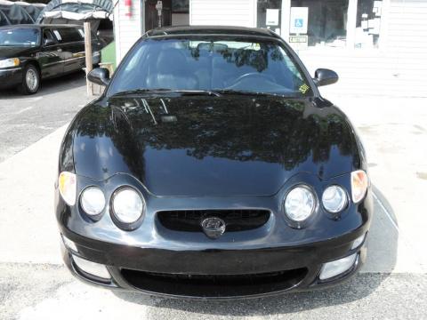 Jet Black Hyundai Tiburon .  Click to enlarge.