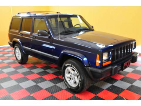 Patriot Blue Pearlcoat Jeep Cherokee Sport 4x4.  Click to enlarge.