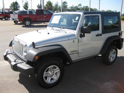 Bright Silver Metallic Jeep Wrangler Sport 4x4.  Click to enlarge.