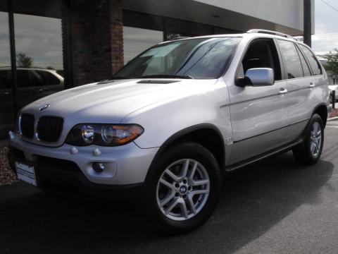 Titanium Silver Metallic BMW X5 3.0i.  Click to enlarge.