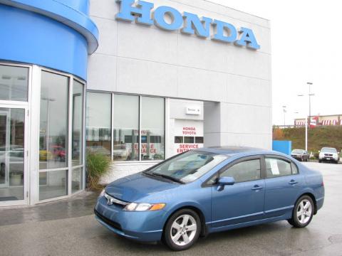 Atomic Blue Metallic Honda Civic EX Sedan.  Click to enlarge.