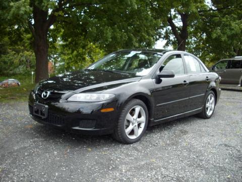 Onyx Black Mazda MAZDA6 i Sport Sedan.  Click to enlarge.