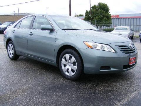 Aloe Green Metallic Toyota Camry LE.  Click to enlarge.
