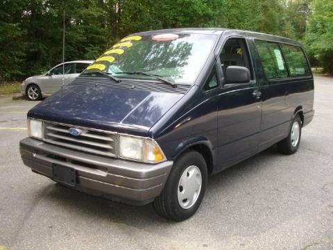 Dark Lapis Blue Metallic Ford Aerostar XLT.  Click to enlarge.