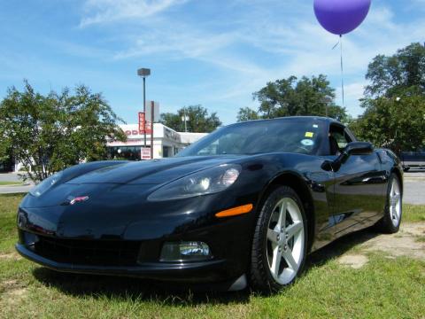 Black Chevrolet Corvette Coupe.  Click to enlarge.