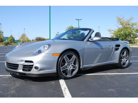 GT Silver Metallic Porsche 911 Turbo Cabriolet.  Click to enlarge.