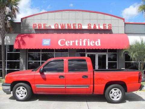 Victory Red Chevrolet Silverado 1500 LS Crew Cab.  Click to enlarge.