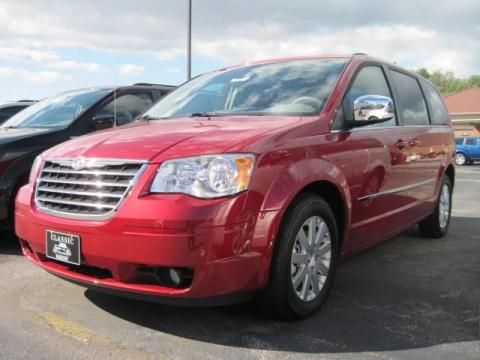 Inferno Red Crystal Pearl Chrysler Town & Country Touring.  Click to enlarge.