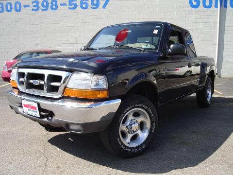 Black Clearcoat Ford Ranger XLT Extended Cab 4x4.  Click to enlarge.