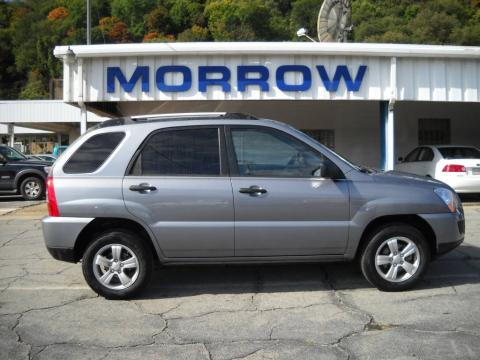 Steel Silver Kia Sportage LX.  Click to enlarge.