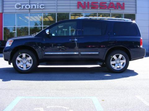 Navy Blue Pearl Nissan Armada Titanium.  Click to enlarge.