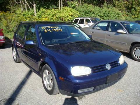 Indigo Blue Pearl Volkswagen Golf GLS 4 Door.  Click to enlarge.