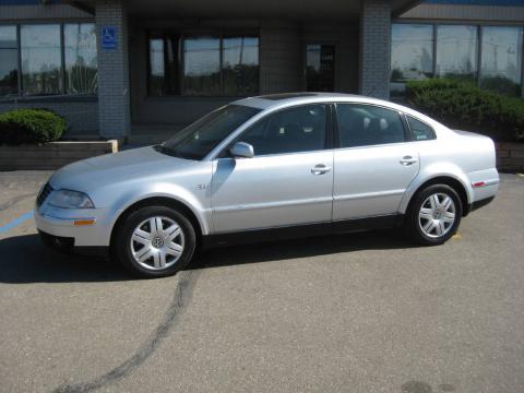 Reflex Silver Metallic Volkswagen Passat W8 4Motion Sedan.  Click to enlarge.