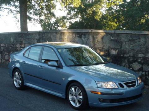 Ice Blue Metallic Saab 9-3 2.0T Sport Sedan.  Click to enlarge.