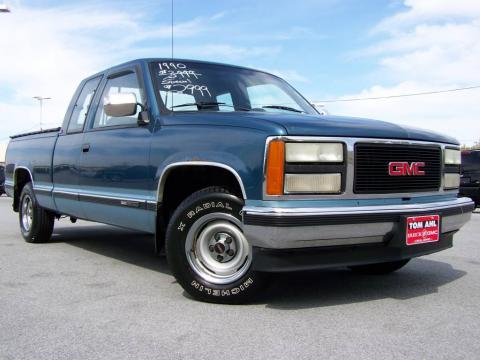 Medium Blue Metallic GMC Sierra 1500 Extended Cab.  Click to enlarge.