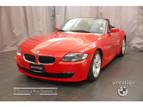 Bright Red BMW Z4 3.0i Roadster. Click to enlarge. Bright Red BMW Z4 3.0i Roadster. Click to enlarge.