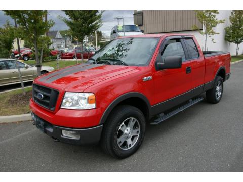 Bright Red Ford F150 FX4 SuperCab 4x4.  Click to enlarge.