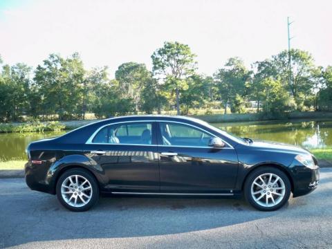 Black Granite Metallic Chevrolet Malibu LTZ Sedan.  Click to enlarge.