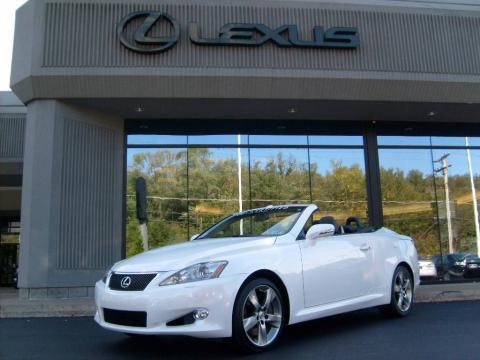 Starfire White Pearl Lexus IS 350C Convertible.  Click to enlarge.