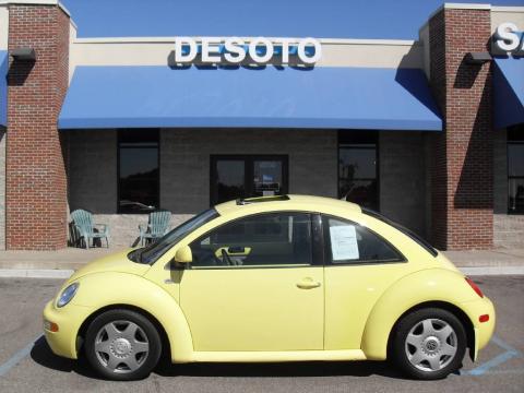 Yellow Volkswagen New Beetle GLS Coupe.  Click to enlarge.