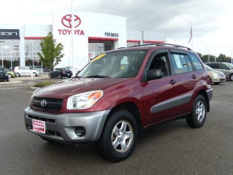 Salsa Red Pearl 2004 Toyota RAV4 with Dark Charcoal interior Salsa Red Pearl 