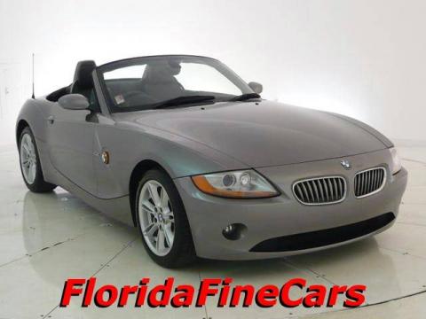 Sterling Grey Metallic BMW Z4 3.0i Roadster.  Click to enlarge.