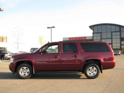 Dark Cherry Metallic Chevrolet Suburban LT 4x4.  Click to enlarge.