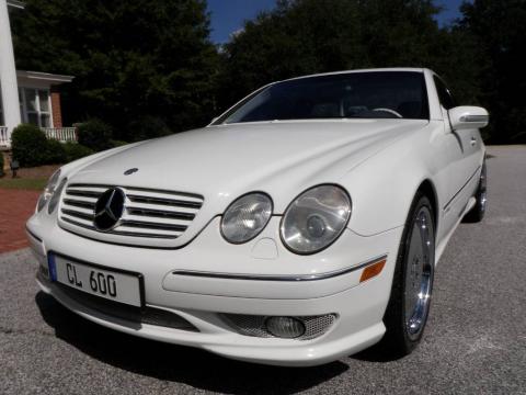 Glacier White Mercedes-Benz CL 600.  Click to enlarge.