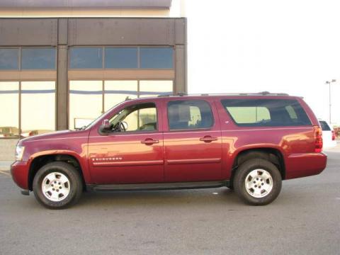 Dark Cherry Metallic Chevrolet Suburban LT 4x4.  Click to enlarge.