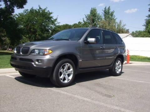 Sterling Grey Metallic BMW X5 3.0i.  Click to enlarge.