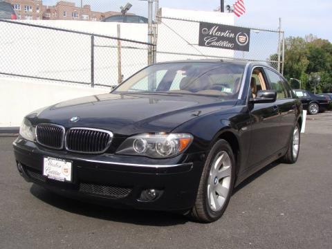 Jet Black BMW 7 Series 750Li Sedan.  Click to enlarge.
