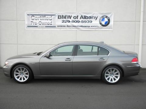 Sterling Grey Metallic BMW 7 Series 750Li Sedan.  Click to enlarge.