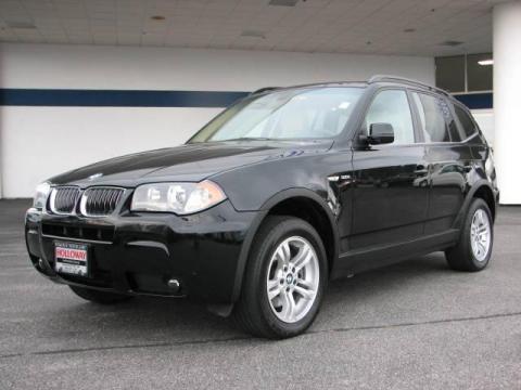 Jet Black BMW X3 3.0i.  Click to enlarge.