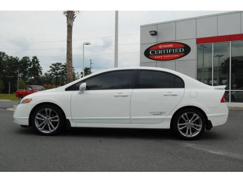 Taffeta White Honda Civic Si Sedan.  Click to enlarge.