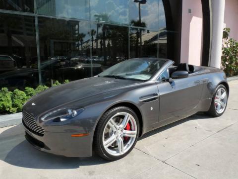 Meteorite Silver Aston Martin V8 Vantage Roadster.  Click to enlarge.