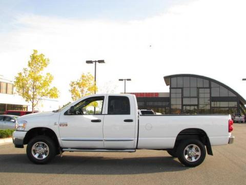 Bright White Dodge Ram 2500 Big Horn Edition Quad Cab 4x4.  Click to enlarge.
