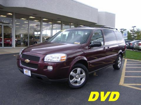 Bordeaux Red Metallic Chevrolet Uplander LT.  Click to enlarge.