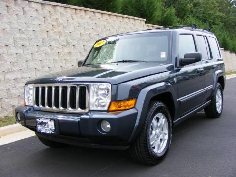 Steel Blue Metallic Jeep Commander Sport 4x4.  Click to enlarge.