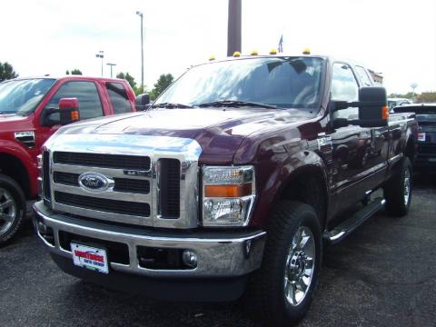 Royal Red Metallic Ford F350 Super Duty XLT SuperCab 4x4.  Click to enlarge.