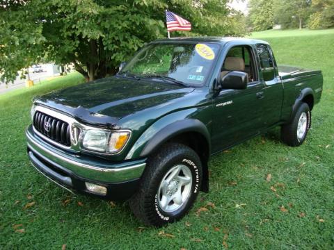 Imperial Jade Mica Toyota Tacoma V6 Xtracab 4x4.  Click to enlarge.